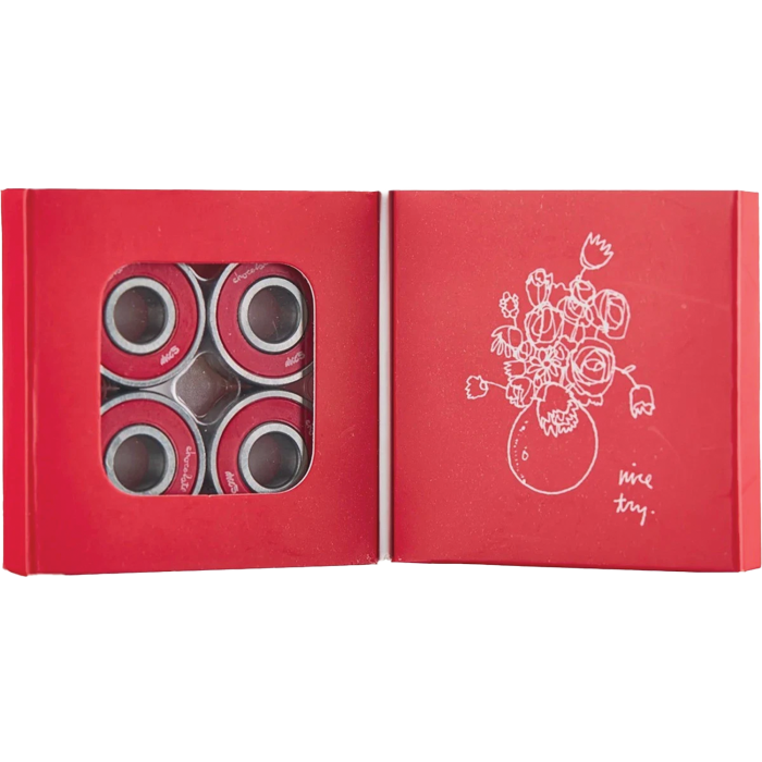 Chocolate Abec-5 Bearings Red/sil