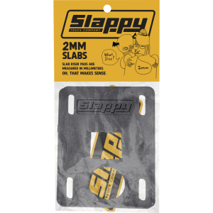Slappy Slabs Low Risers Set 2MM Black 2PCS