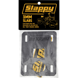 Slappy Slabs Low Risers Set 3MM Black 2PCS
