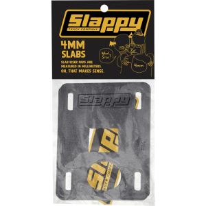 Slappy Slabs Low Risers Set 4MM Black 2PCS