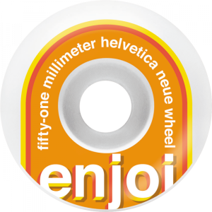 Enjoi Helvetica 51mm Wht/org
