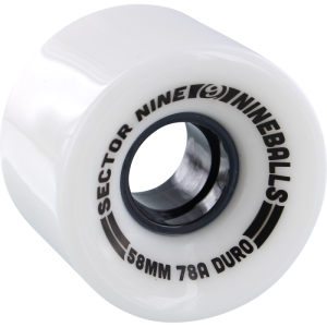 SEC9 Nineballs 58mm 78a Solid White