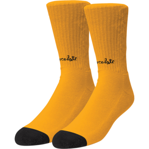 Choc Lost Chunk Socks Gold/blk 1pr