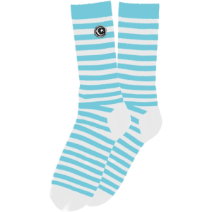 Found Striped Star & Moon Socks White 1pr