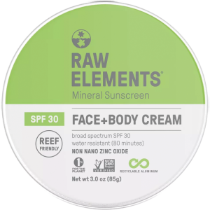 Raw Elements Eco Formula 30+ Lotion Tin 3oz
