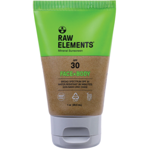 Raw Elements Travel Size SPF30  Sunscreen Tube 1oz