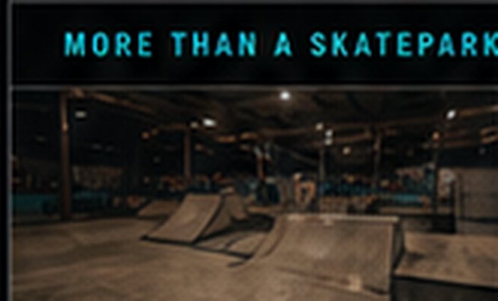 Indoor skatepark at Community Skate Club