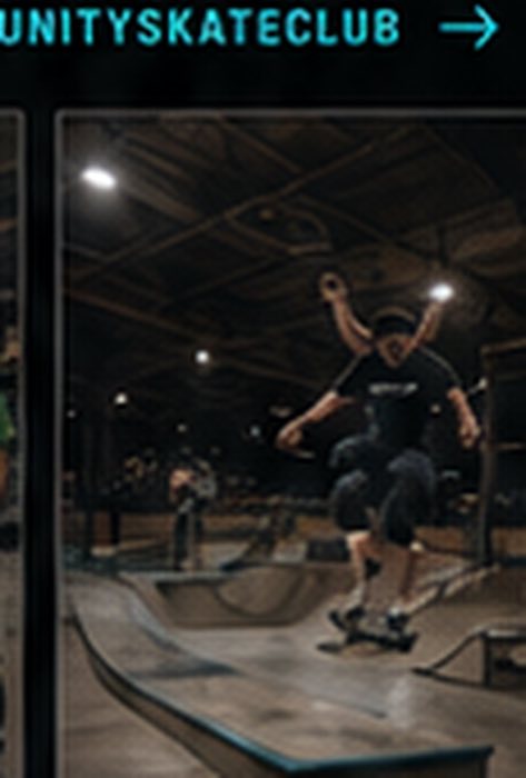 Indoor session at a Community Skate Club event