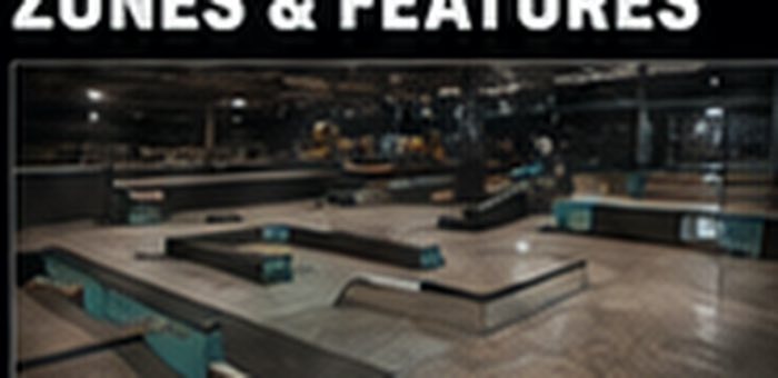 Street plaza obstacles at Community Skate Club